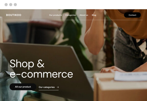 Preview of ecommerce website by Eazyclick